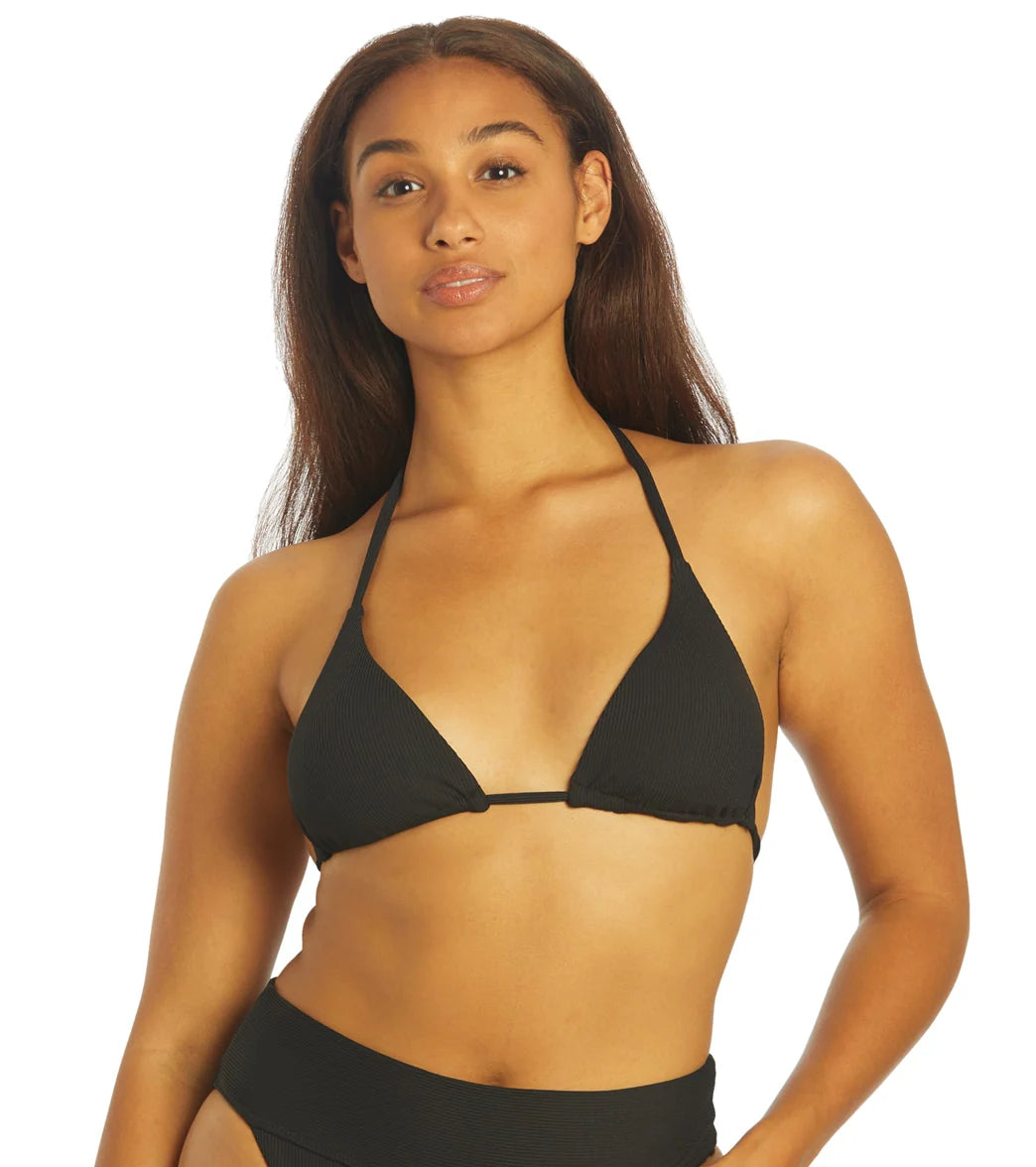 Hurley Women's Baby Rib Classic Triangle Bikini Top