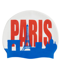 Sporti Paris Skyline Silicone Swim Cap