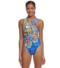 Turbo Women's Queen Heart Vintage Water Polo Suit
