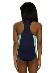 TYR Girls' Solid Durafast Elite Ella Splice Maxfit One Piece Swimsuit (Little Kid, Big Kid)