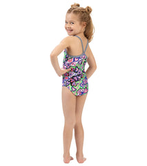 Dolfin Girls' I Heart U One Piece Swimsuit (Toddler, Little Kid)