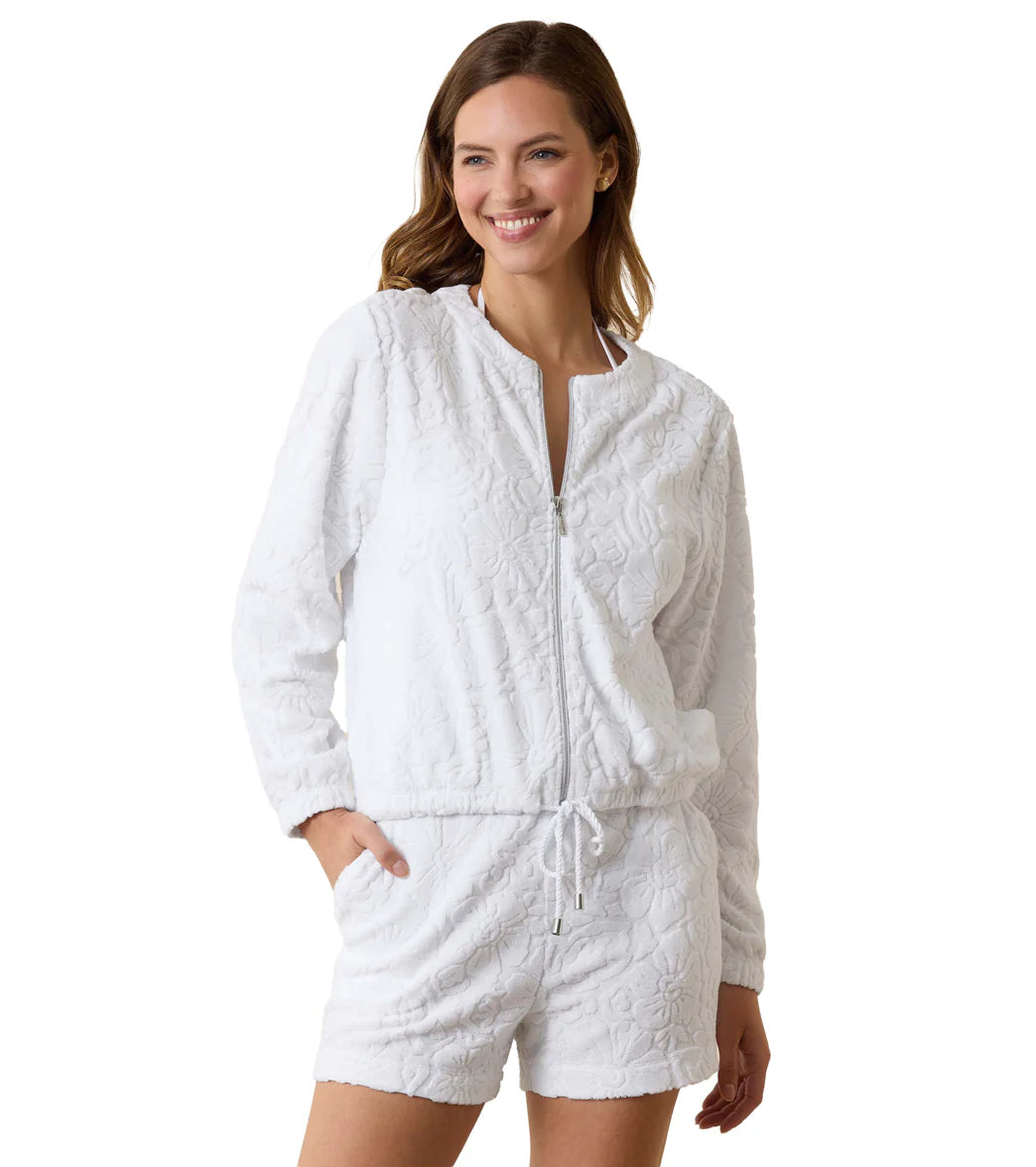 Tommy Bahama Women's Beach Terry Full Zip Jacket