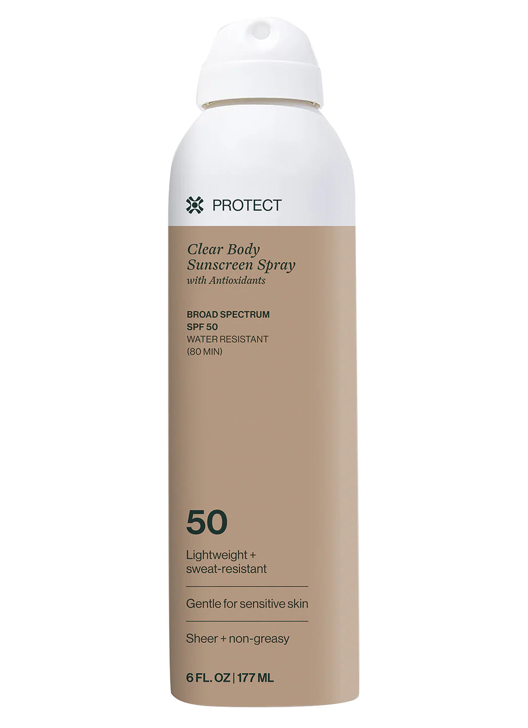 Dermasport Clear Body SPF 50 Sunscreen Spray, Water-Resistant 6fl oz
