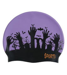Sporti Spooky Season Silicone Swim Cap