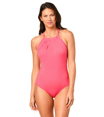 Jantzen Women's Solid Highline One Piece Swimsuit