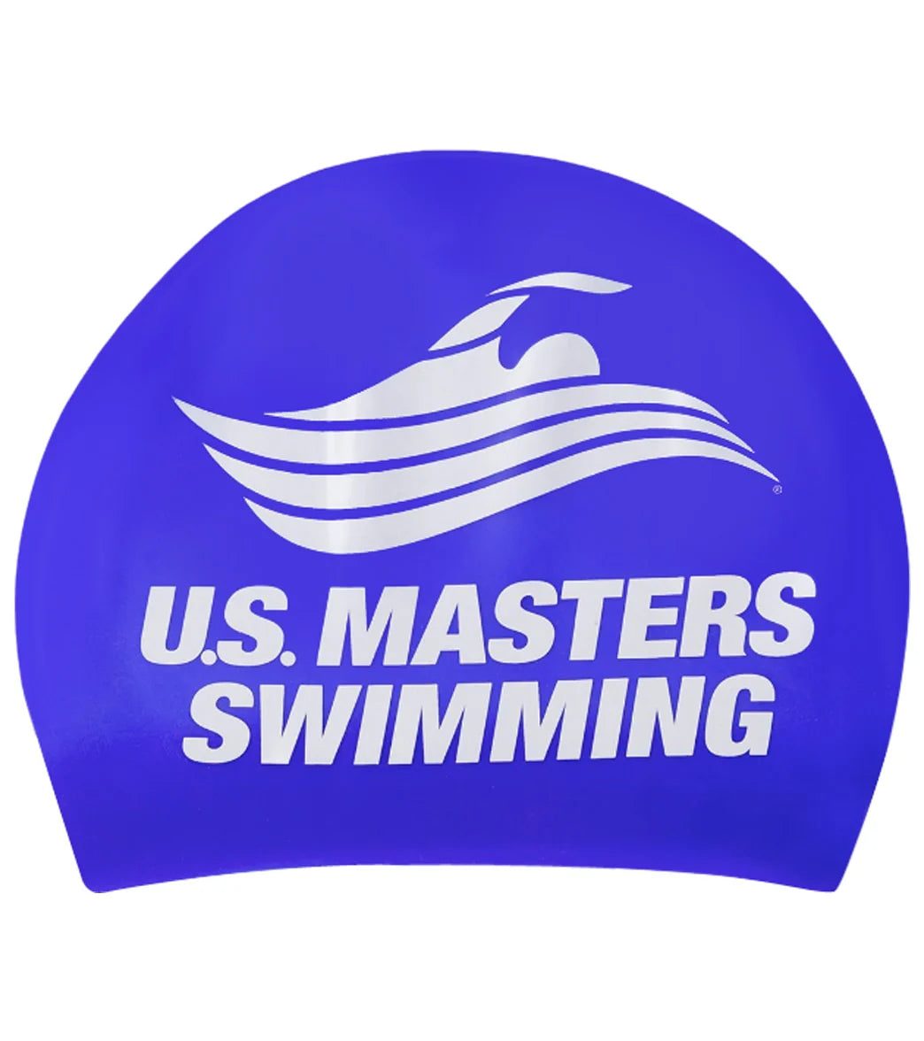 USMS Long Hair Silicone Swim Cap