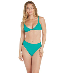 Volcom Women's Simply Rib V Neck Bikini Top