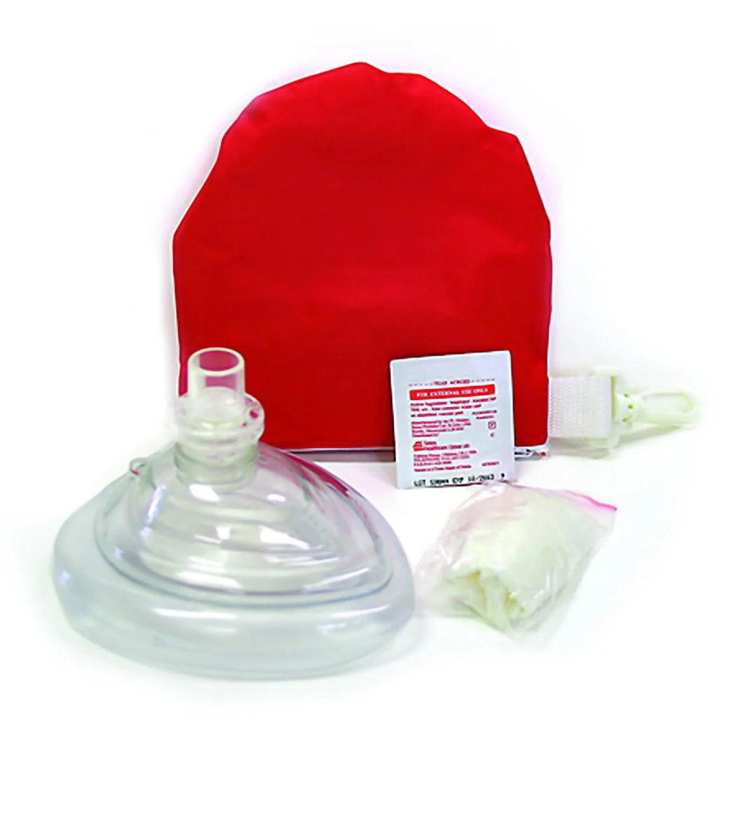 KEMP USA Lifeguard CPR Mask in Red Pouch