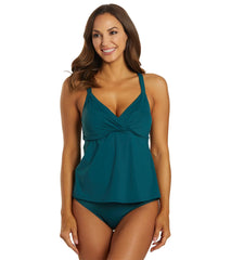 Jantzen Women's Solid Stella Tankini Top (D/DD Cup)
