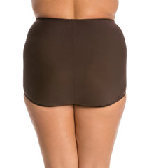 Topanga Plus Size Solid Conservative Brief Bikini Bottom