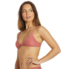 Volcom Women's Simply Rib V Neck Bikini Top