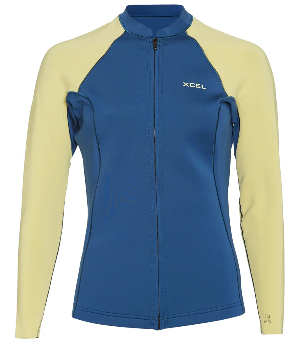 Xcel Women's Axis 1.5/1mm Long Sleeve Front Zip Jacket