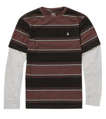 Volcom Boys' Bandstone Twofer Long Sleeve Tee (Big Kid)