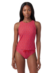 Sporti Active Tidal Dots High Neck Tankini Top