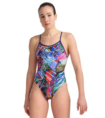 Arena Women's Allover Lace Back One Piece Swimsuit