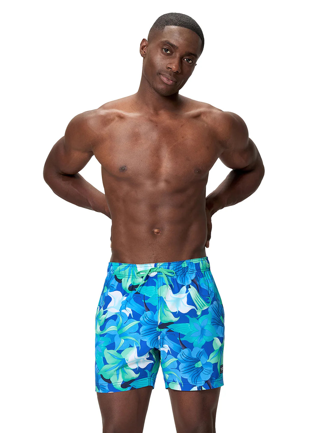 Speedo Men's All Over Print Redondo Edge 16" Volley Swim Trunks
