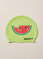 Sporti Watermelon Smile Silicone Swim Cap