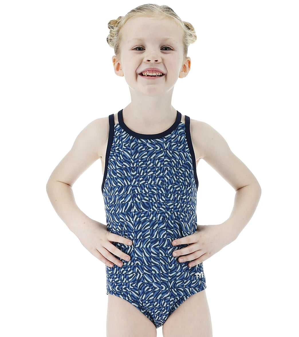 TYR Girls' Razzle Oliviafit One Piece Swimsuit (Toddler, Little Kid, Big Kid)