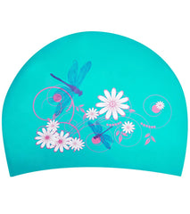 Sporti Dragonfly Long Hair Silicone Swim Cap