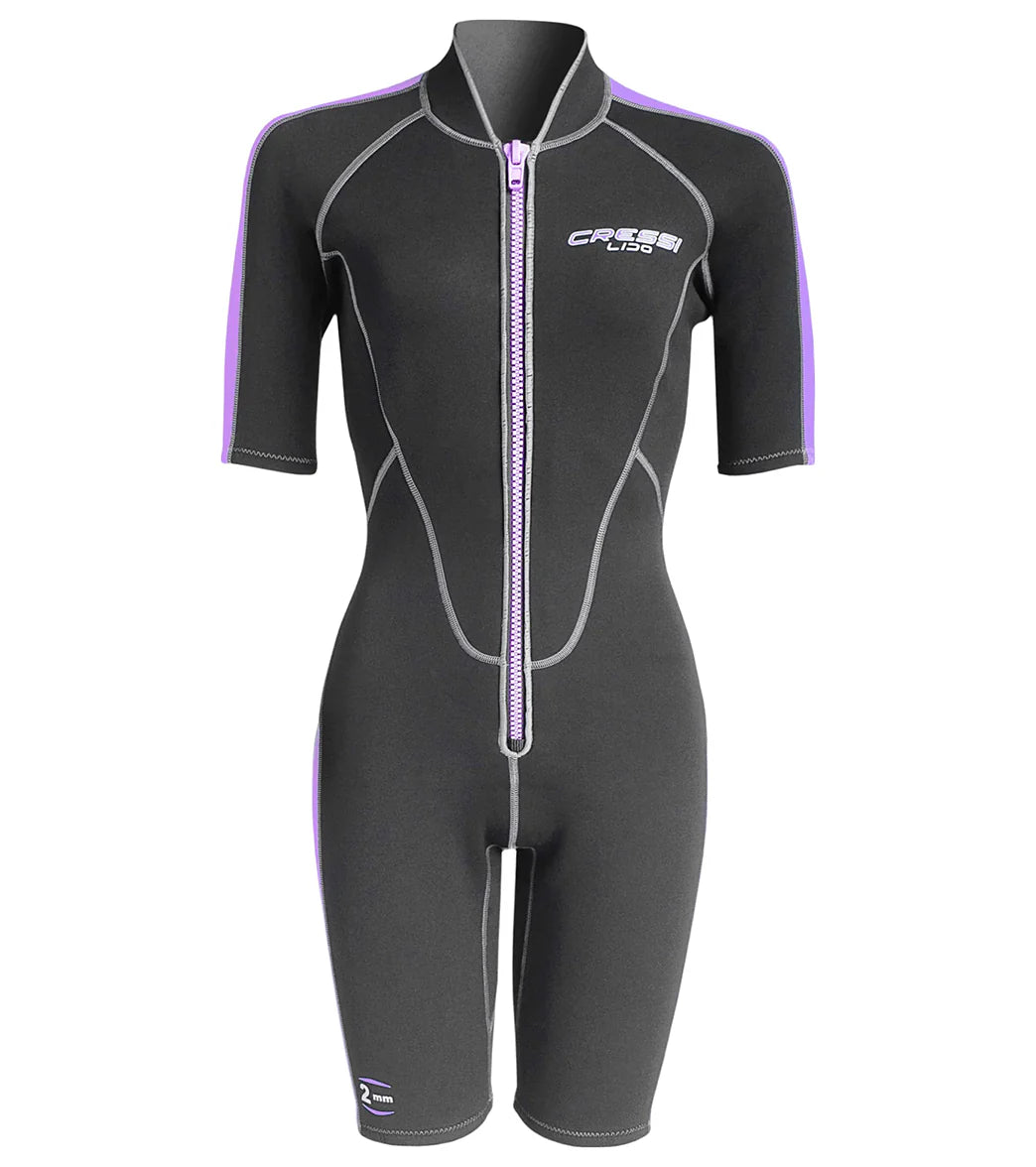 Cressi Women's 2mm Lido Short Sleeve Springsuit Wetsuit