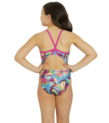 Sporti x Gretchen Walsh In Bloom Thin Strap One Piece Swimsuit Youth (22-28)