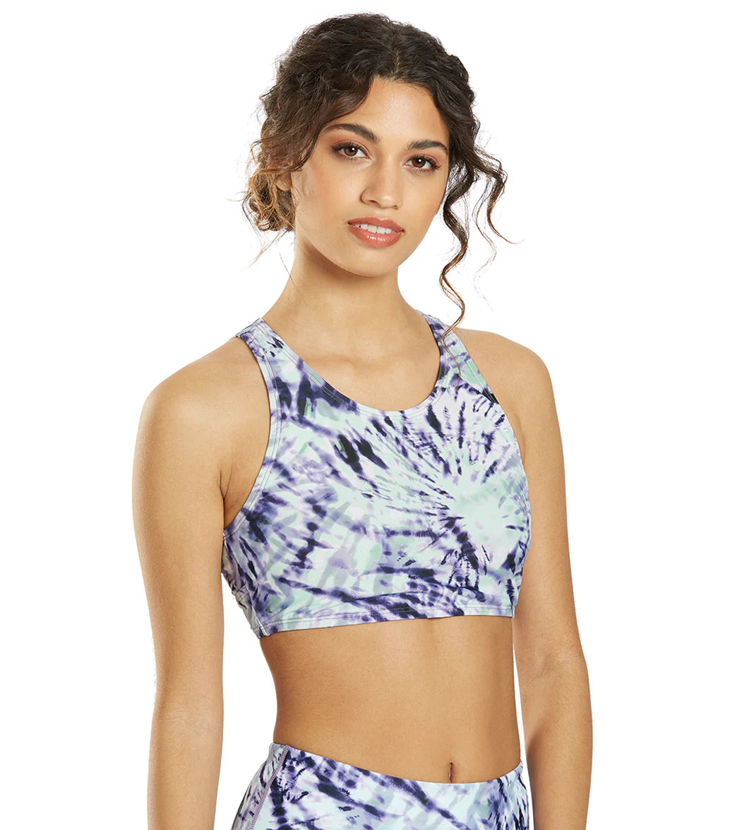 Sporti Active Moonlight Tie Dye High Neck Crop Bikini Top