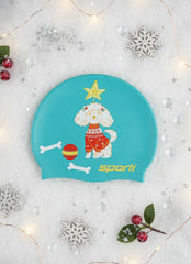 Sporti Pawliday Cheer Silicone Swim Cap