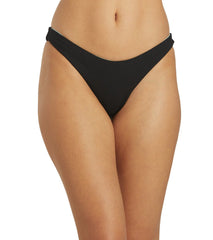 Hurley Women's Baby Rib Reversible Cheeky French Bikini Bottom
