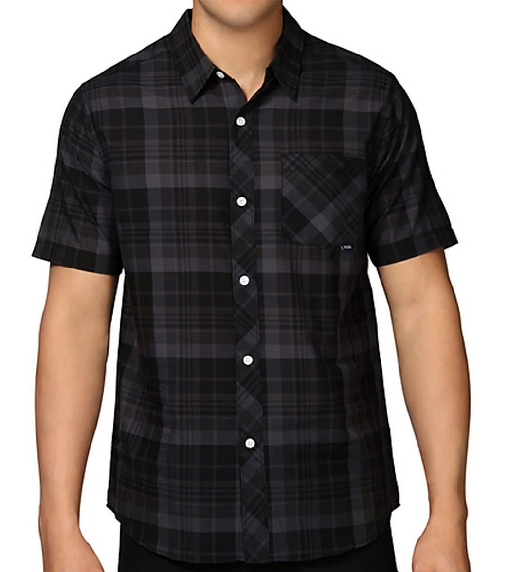 Body Glove Guys' Blender Plaid S/S Button Up