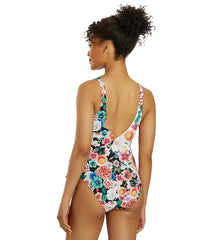 Johnny Was Women's Mirror and Evening Palace Wrap One Piece Swimsuit