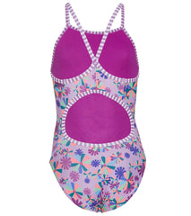 Dolfin Girls' Pinwheel One Piece Swimsuit (Big Kid)