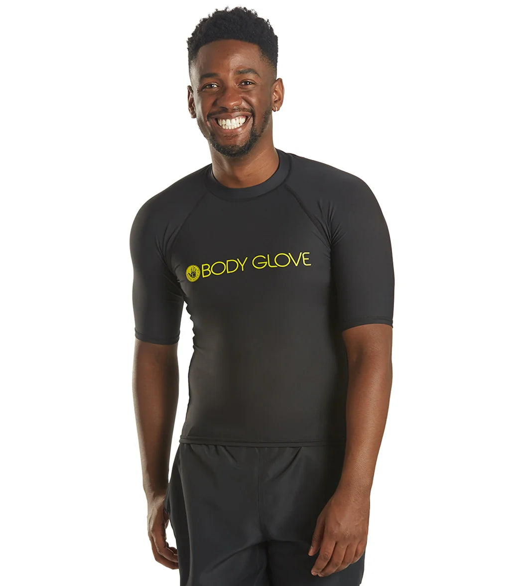 Body Glove Men's Basic Short Sleeve Fitted Rashguard