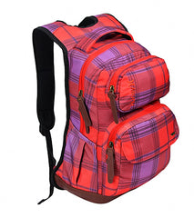 Hurley Women's Red Plaid Sync Backpack