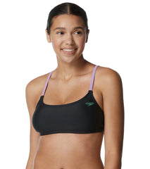 Speedo Women's Strappy Scoopneck Bikini Top