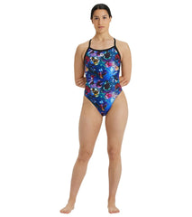 Arena Women's Allover Challenge Back One Piece Swimsuit