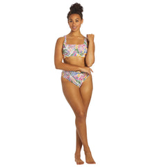Sporti Active Tropical Palm Scoop Back Bikini Top