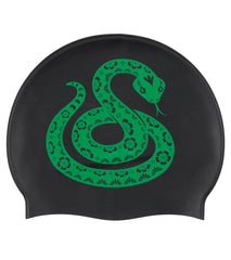 Sporti Limited Edition Snake Silicone Swim Cap