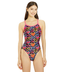 Sporti Limited Edition Be Mine Thin Strap One Piece Swimsuit (22-44)