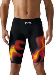 TYR Men's Venzo Infrared  High Waist Jammer Tech Suit Swimsuit