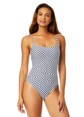 Anne Cole Women's Neo Geo Classic Lingerie One Piece Swimsuit