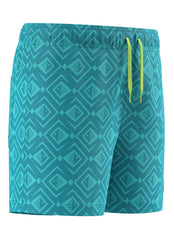 Speedo Boys' Hyper Teal Print 13" Volley Swim Trunks (Toddler, Little Kid, Big Kid)