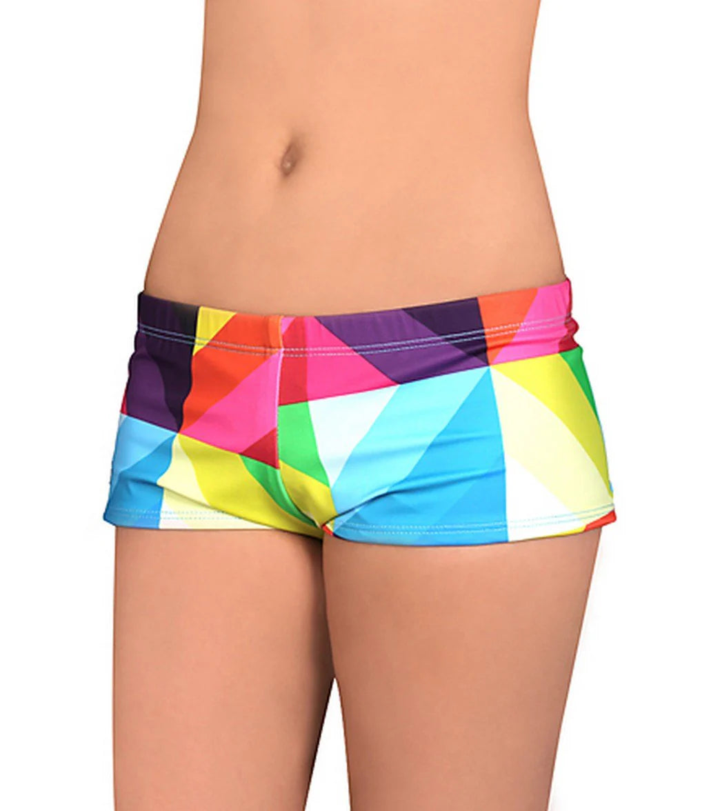 Hurley Girls' Dissolve Boyshort Bikini Bottom