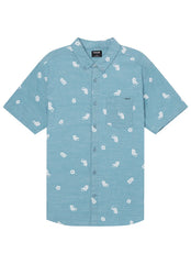 Hurley Men's One And Only Lido Stretch Short Sleeve Button-Up Shirt