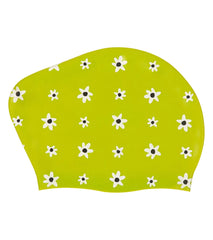 Sporti x She Is This Limited Edition Daisy Long Hair Bun Silicone Swim Cap