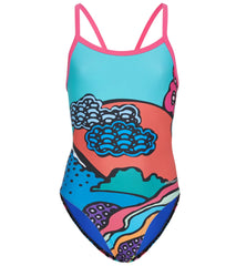Sporti Tokyo Pop Thin Strap One Piece Swimsuit Youth (22-28)