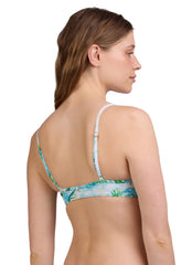JOLYN Women's Faye Cocopalm Front Knot Bikini Top