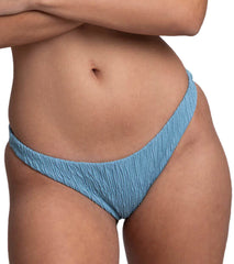 JOLYN Women's Kelia Solid Smocked French Cut Bikini Bottom