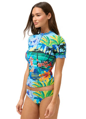 Johnny Was Women's Paradis Short Sleeve Surf Shirt