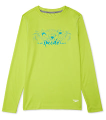 Speedo Boys' Graphic Long Sleeve Swim Shirt (Big Kid)