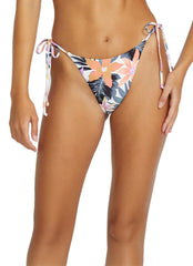 Volcom Women's Print Tropicabana Cheeky Tie Side Bikini Bottom